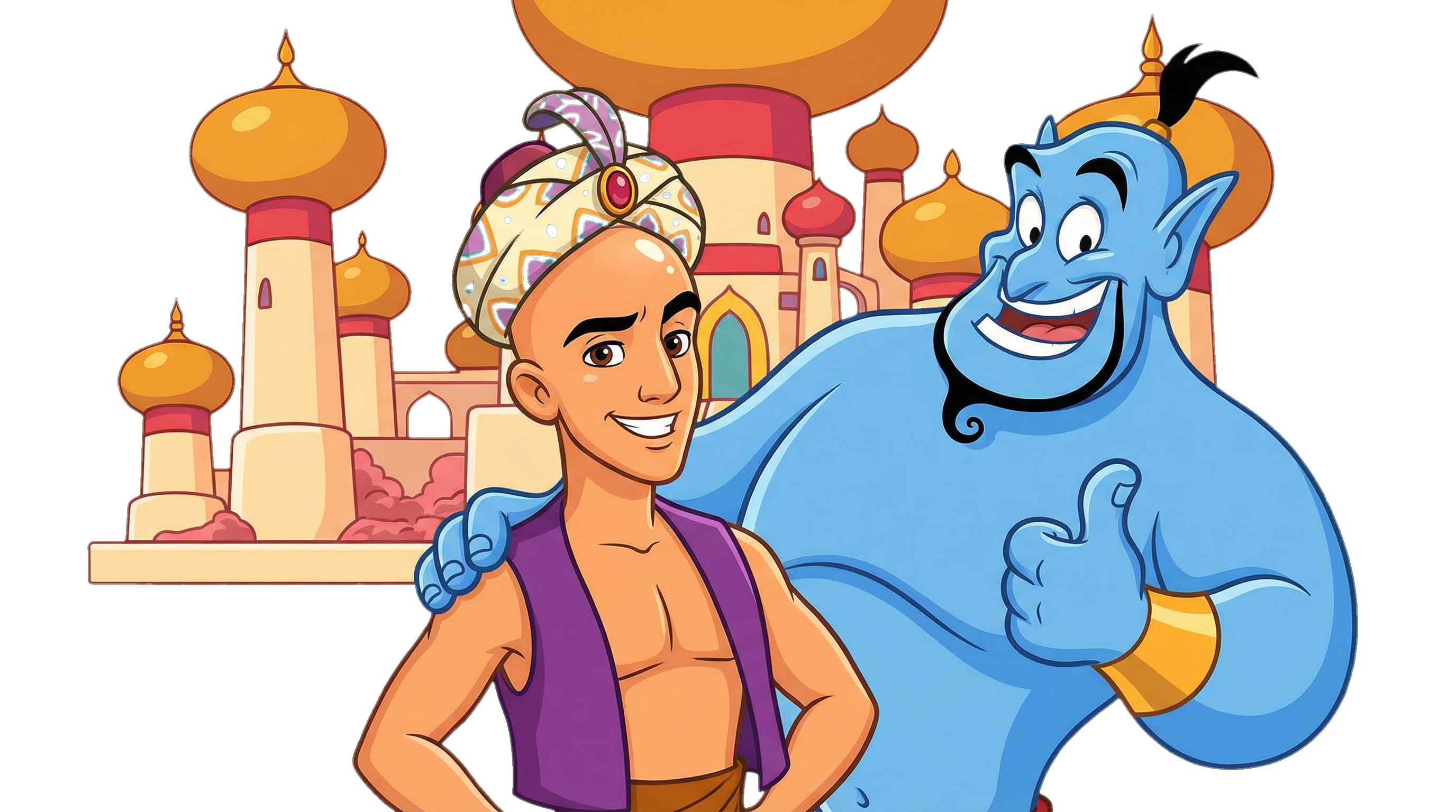 Illustration for Aladdin and the Cure for Hair