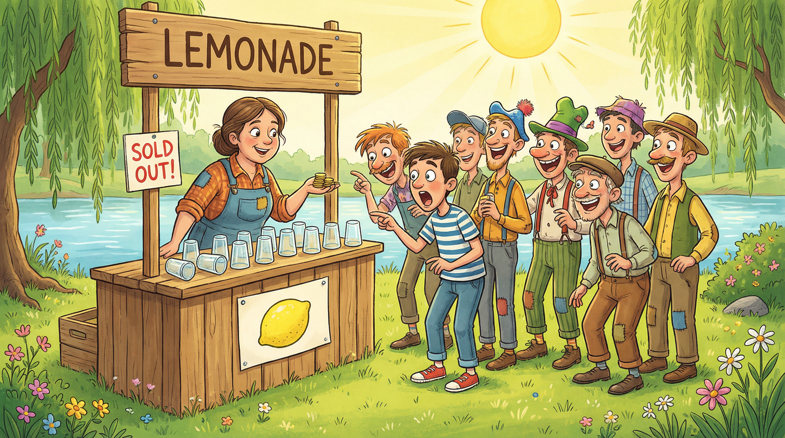 Illustration for Katlina and the Silly 10 Men