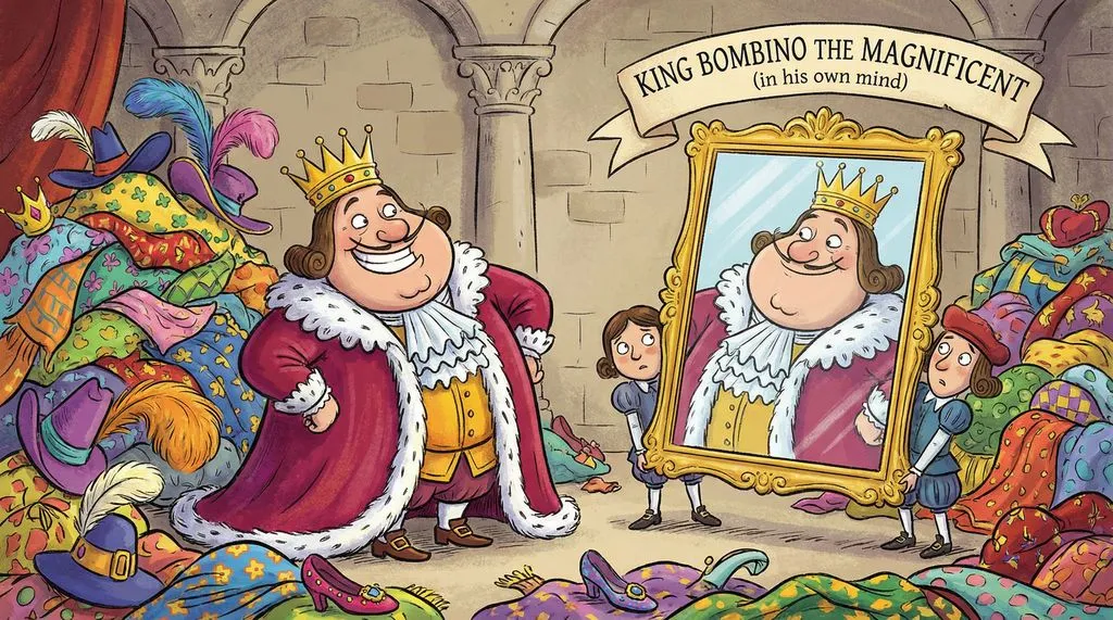 King with Fake Clothes