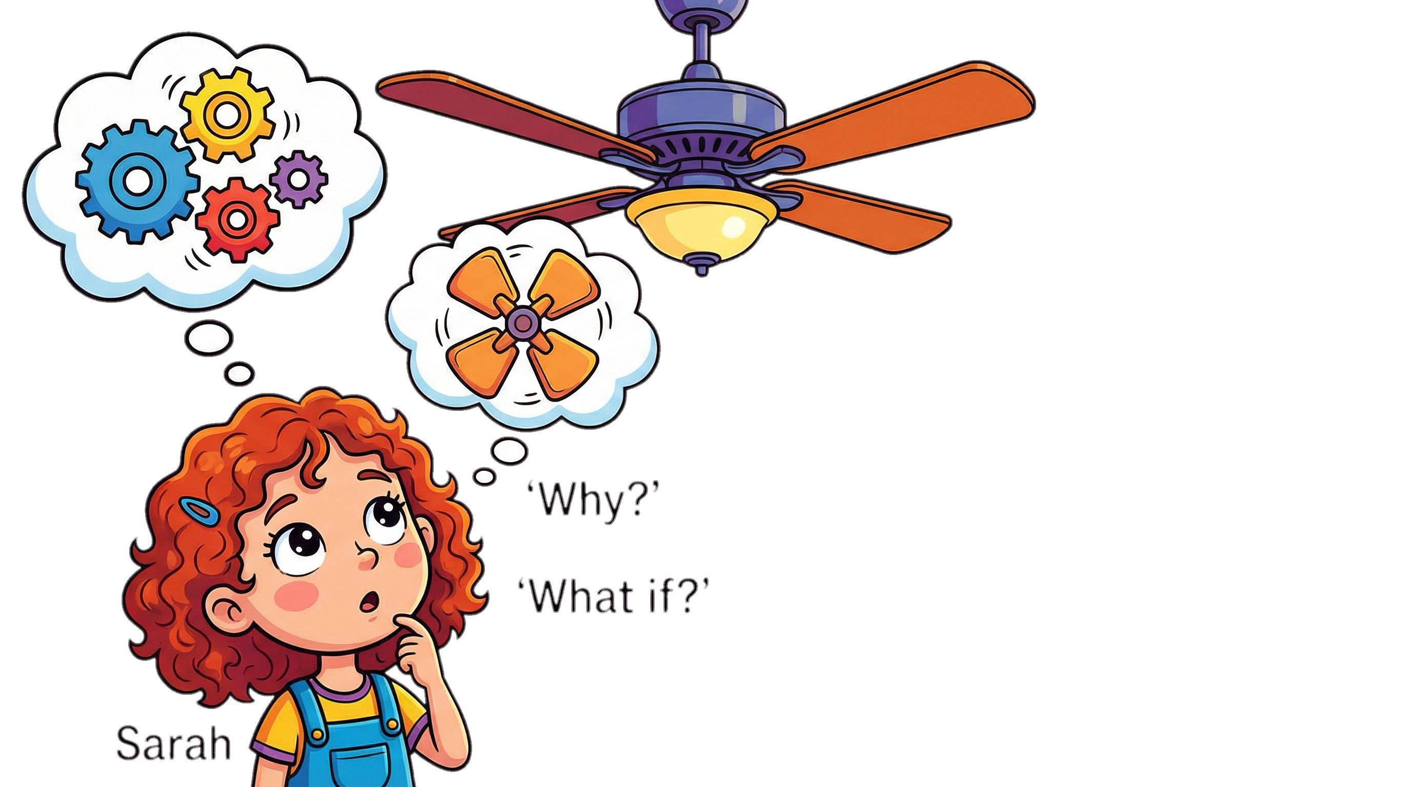 Sarah, the 'Why and What If' Girl