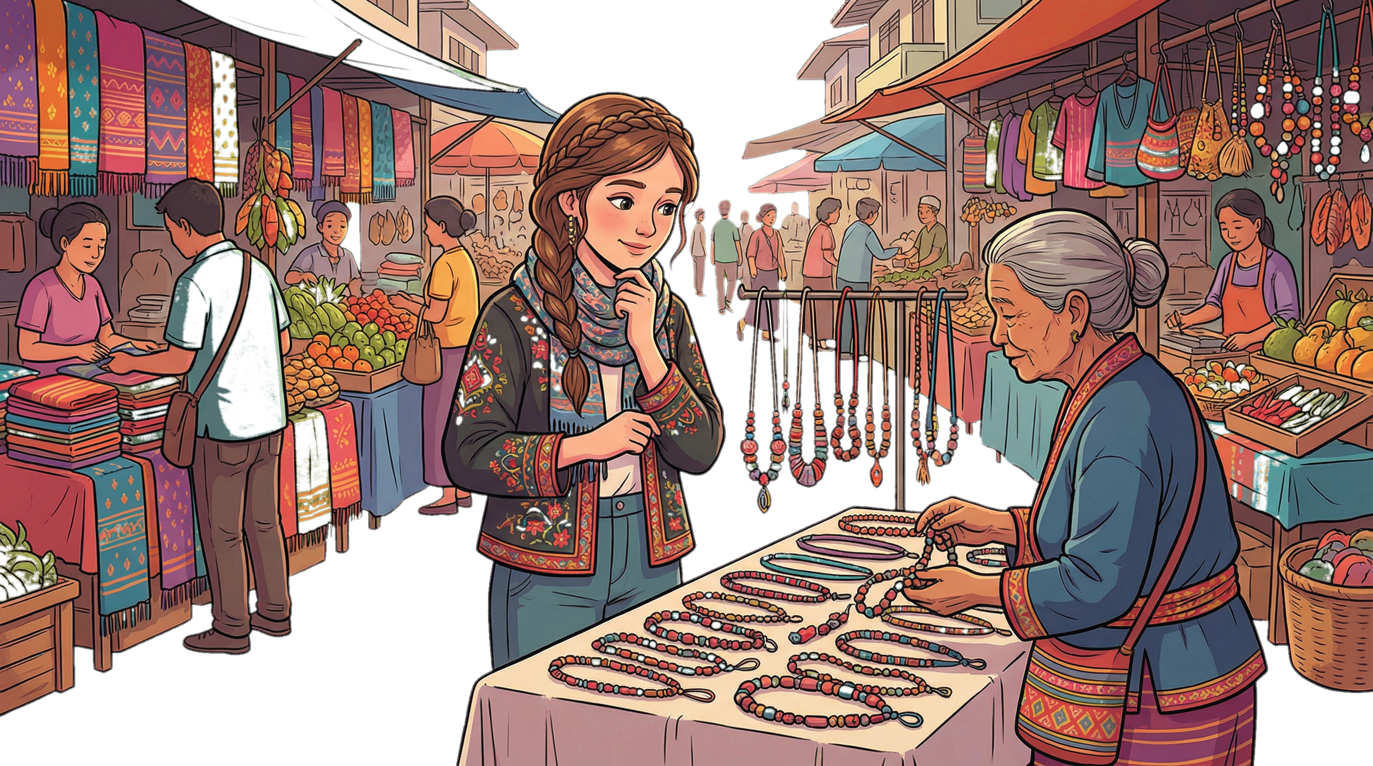 Illustration for Sarah, the 'Why and What If' Girl